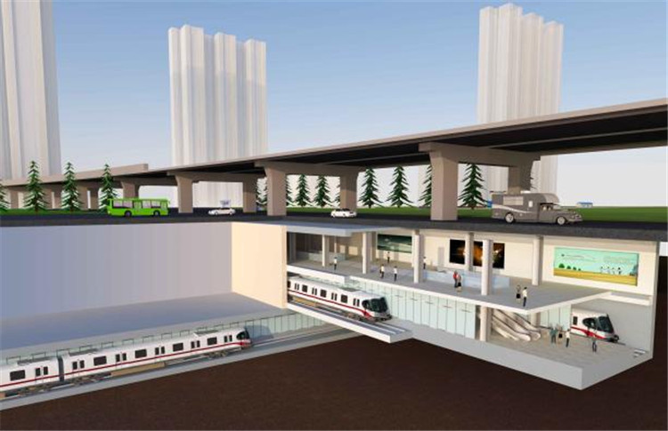 长沙地铁三号线望月湖站项目